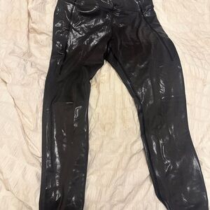 5 for $25 PINK Shiny Black Leggings